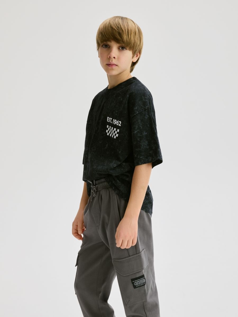 Cargo joggers with pockets - dark grey - RESERVED - 5