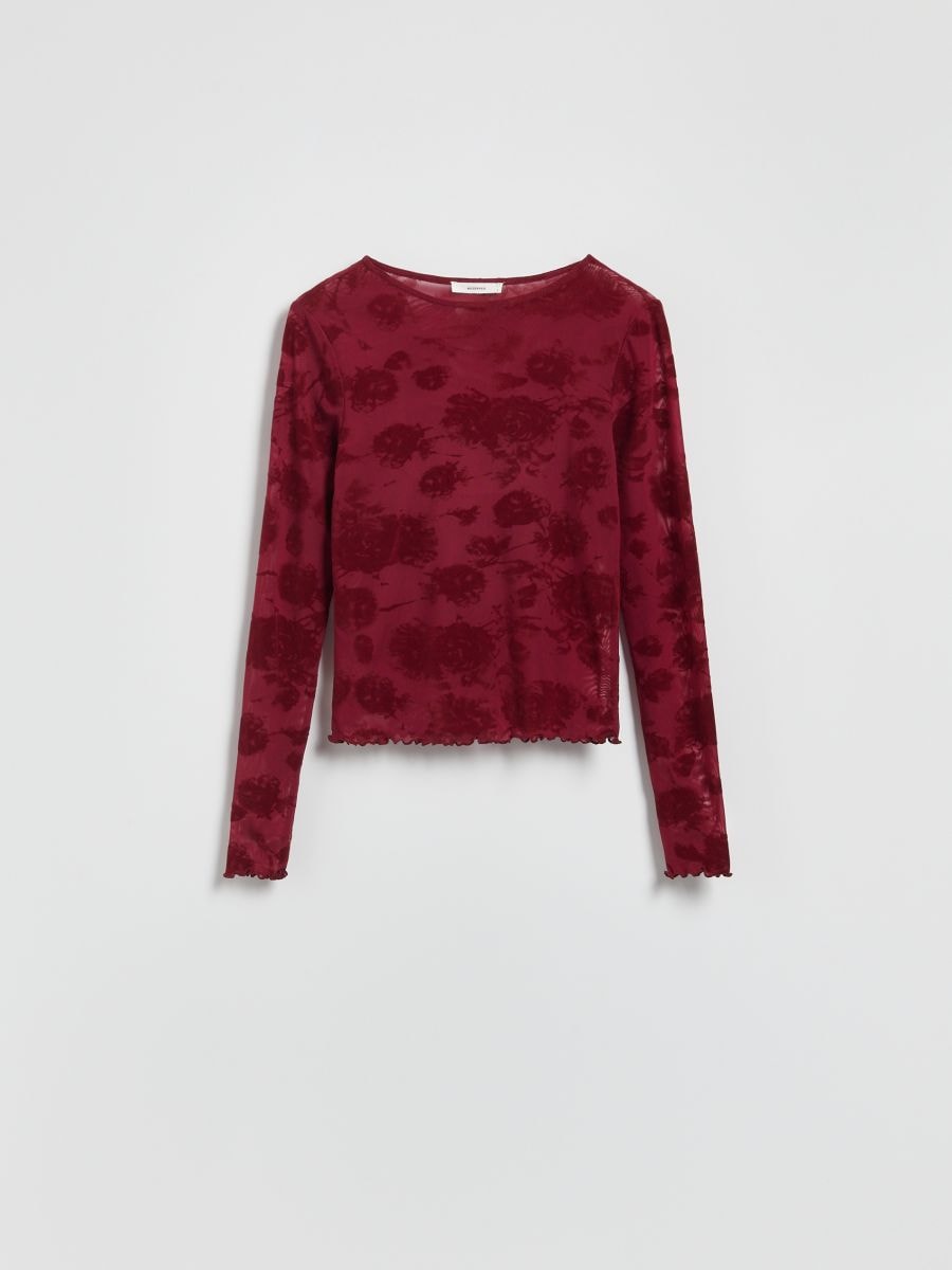 LADIES` BLOUSE - maroon - RESERVED