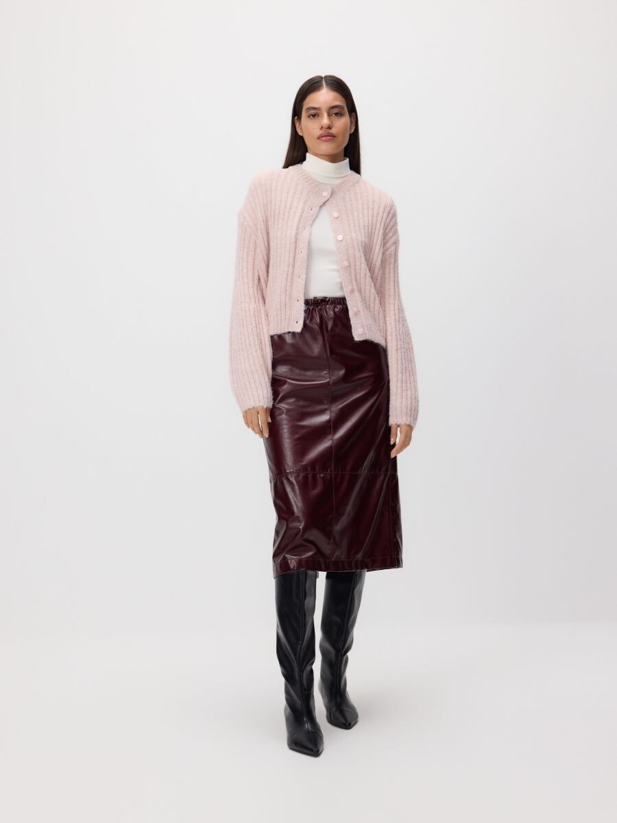 Cotton rich turtleneck - cream - RESERVED