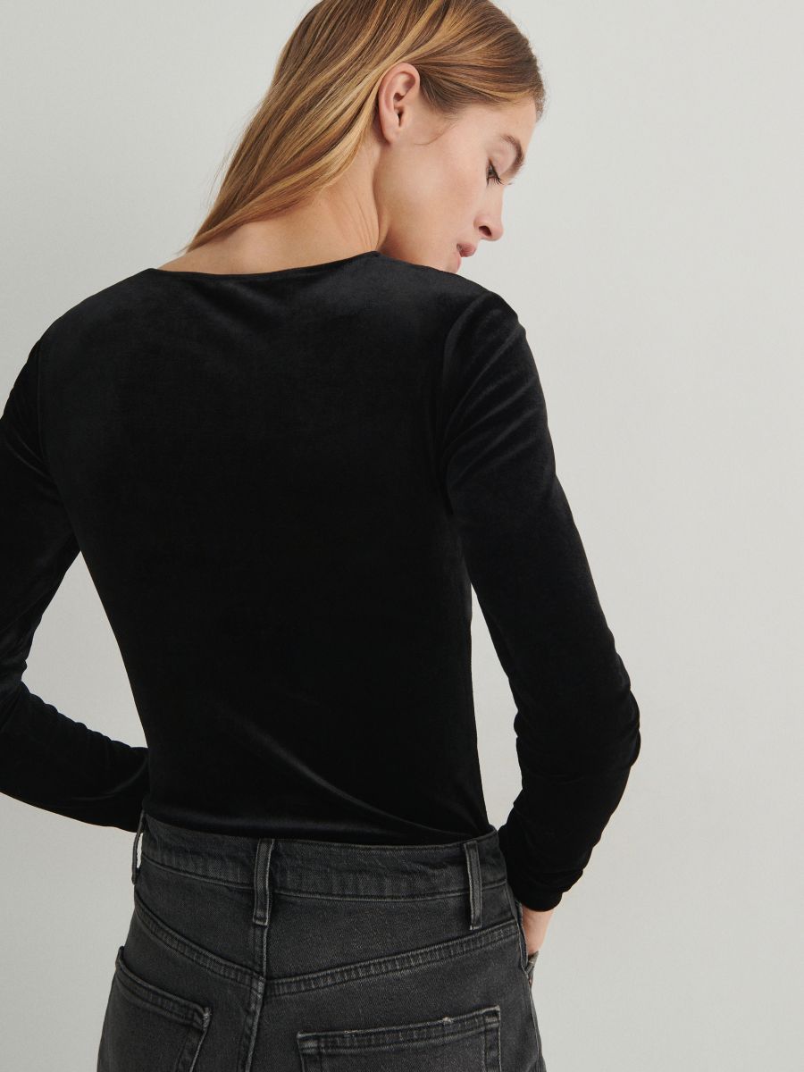 Body with mesh fabric - black - RESERVED - 3