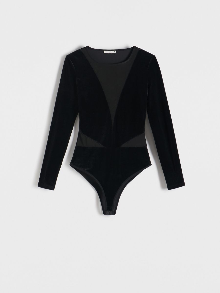 Body with mesh fabric - black - RESERVED - 4