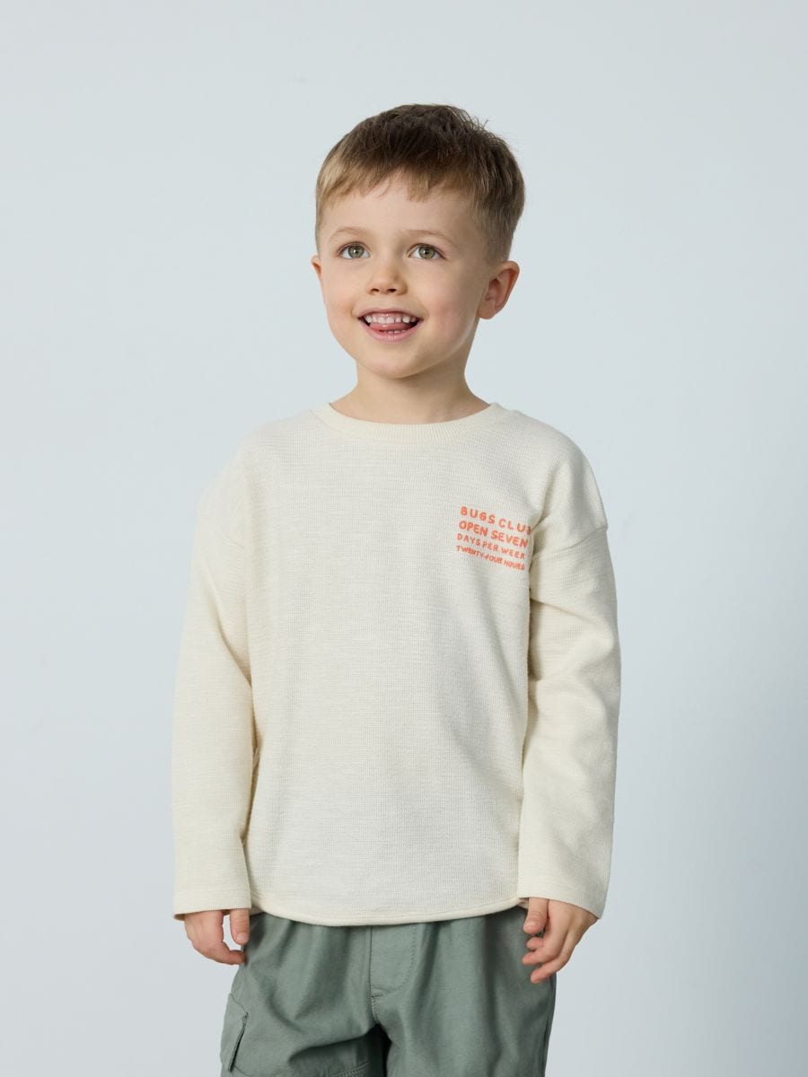 Oversize-Langarmshirt - beige - RESERVED - 3