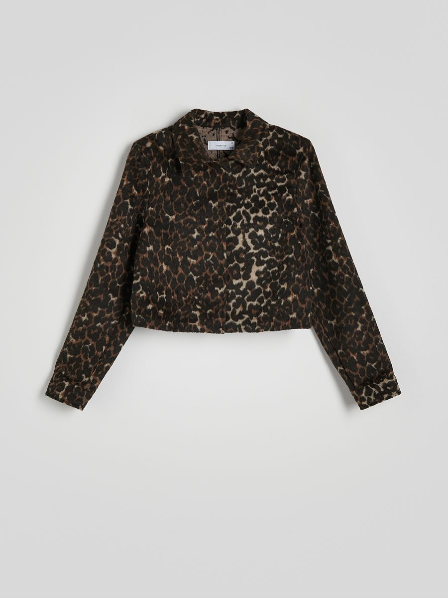 Animal pattern shacket - multicolor - RESERVED - 5