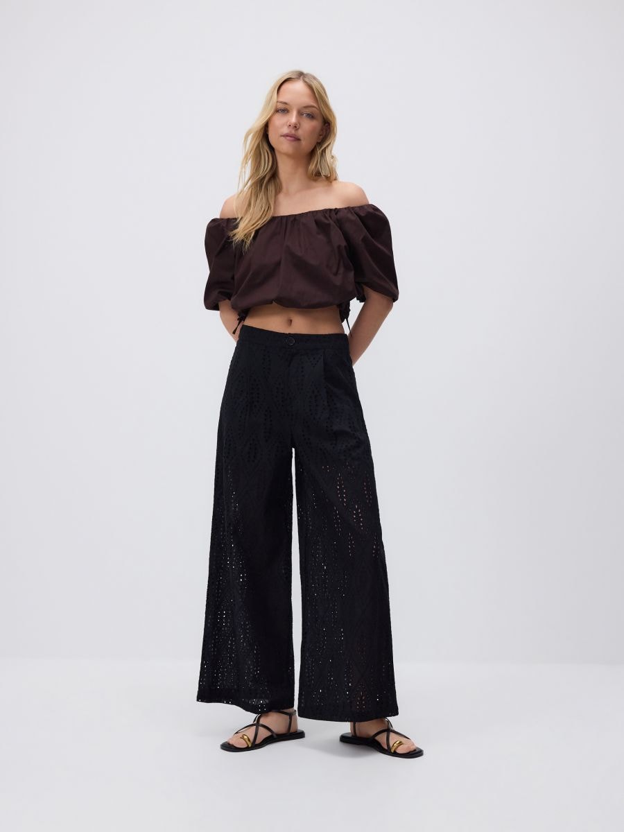 Openwork trousers - black - RESERVED - 2