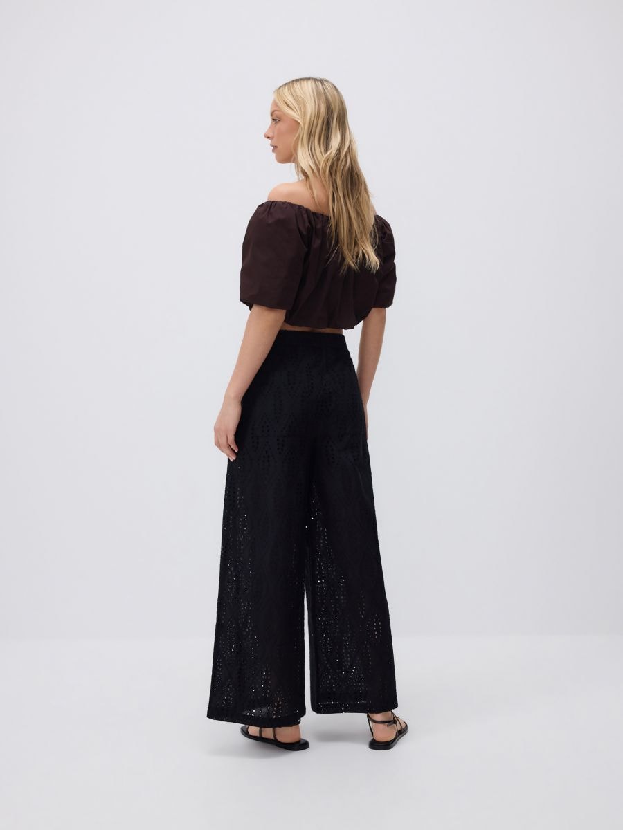 Openwork trousers - black - RESERVED - 5