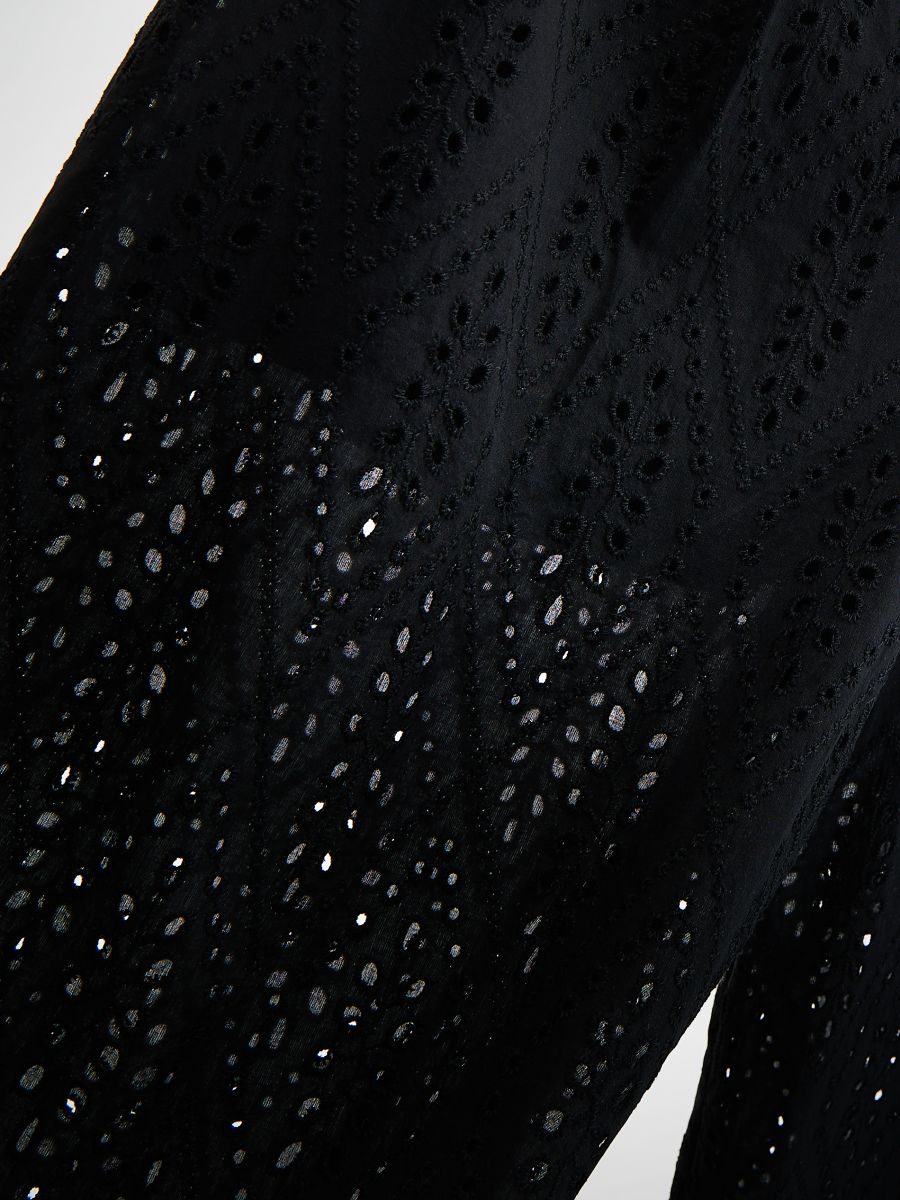 Openwork trousers - black - RESERVED - 8