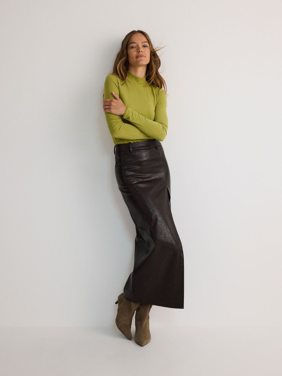 Long-sleeved turtleneck - olive - RESERVED - 3