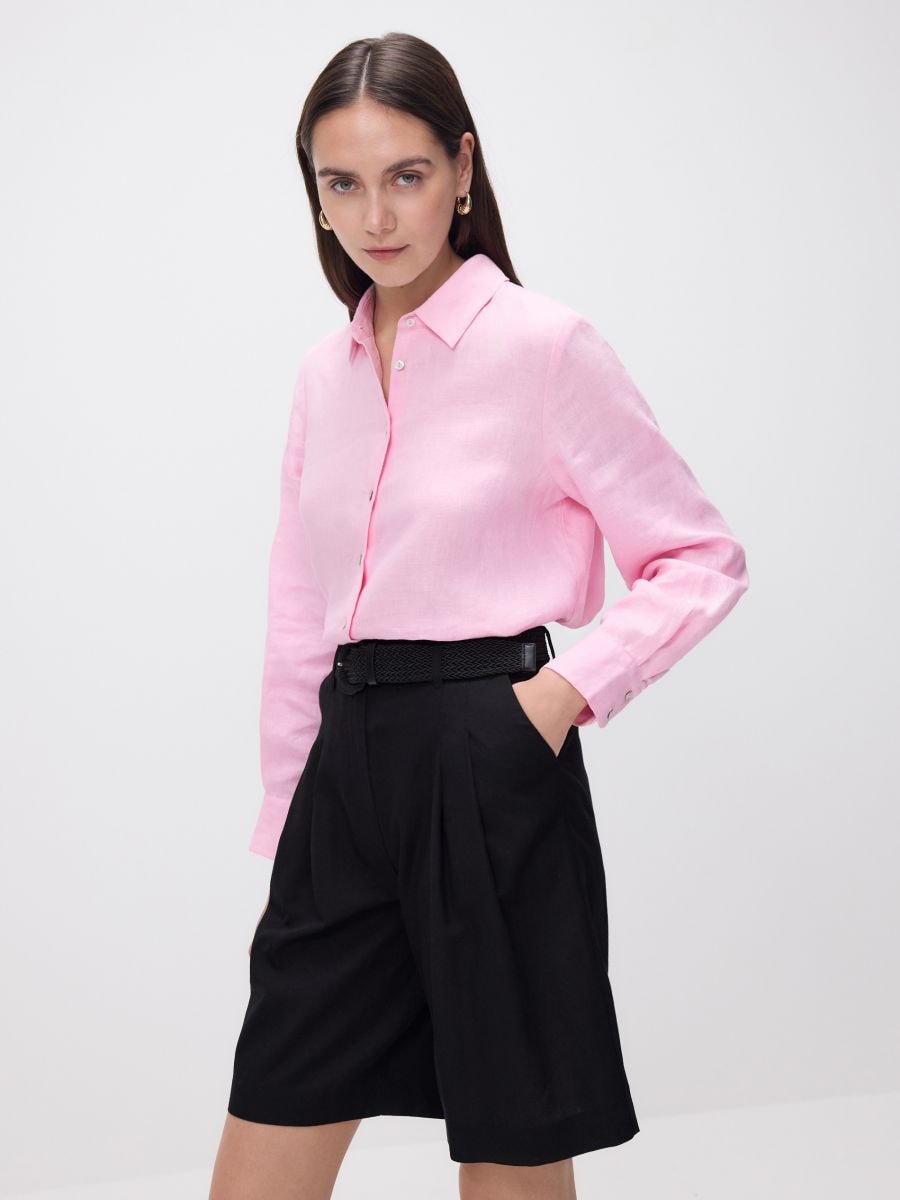 Bermuda avec ceinture - noir - RESERVED