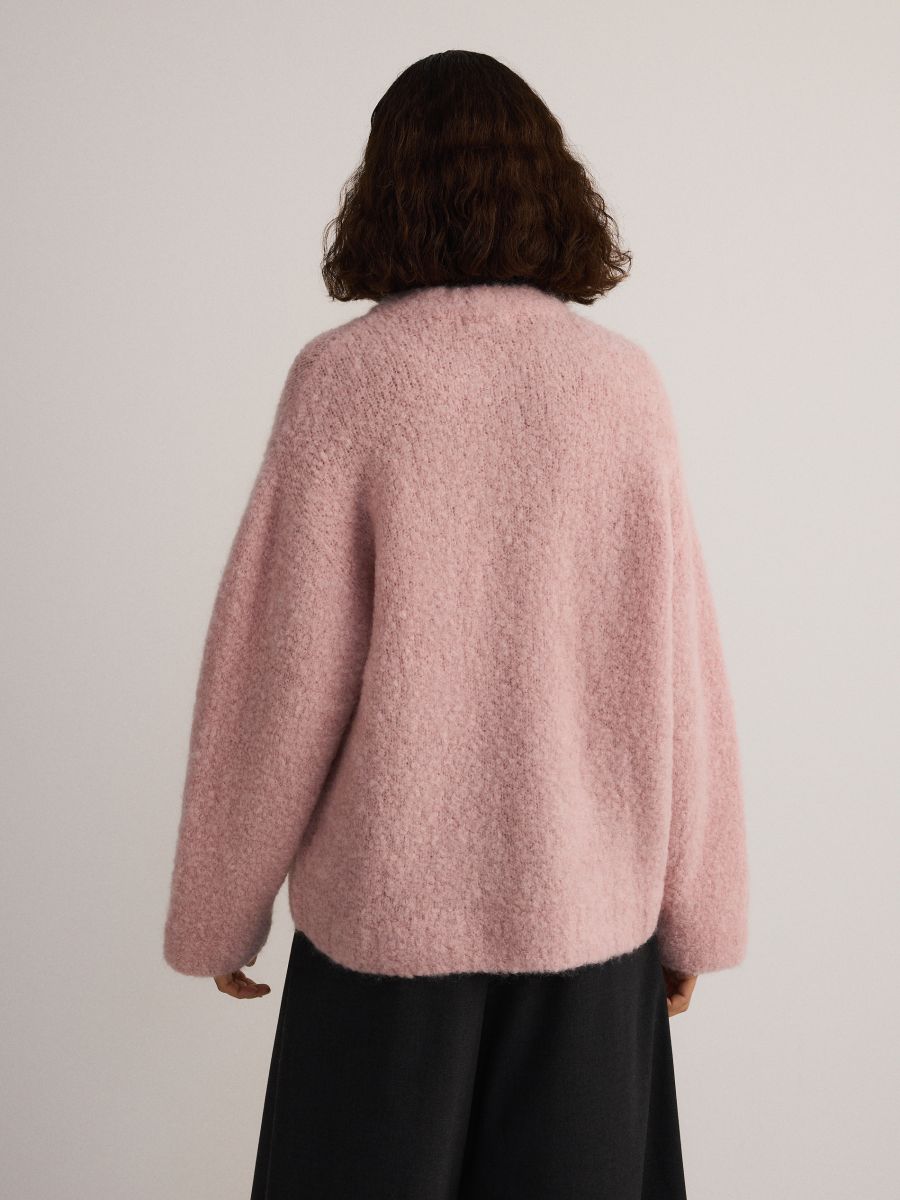 Sweater with wool and mohair   - rose - RESERVED - 6
