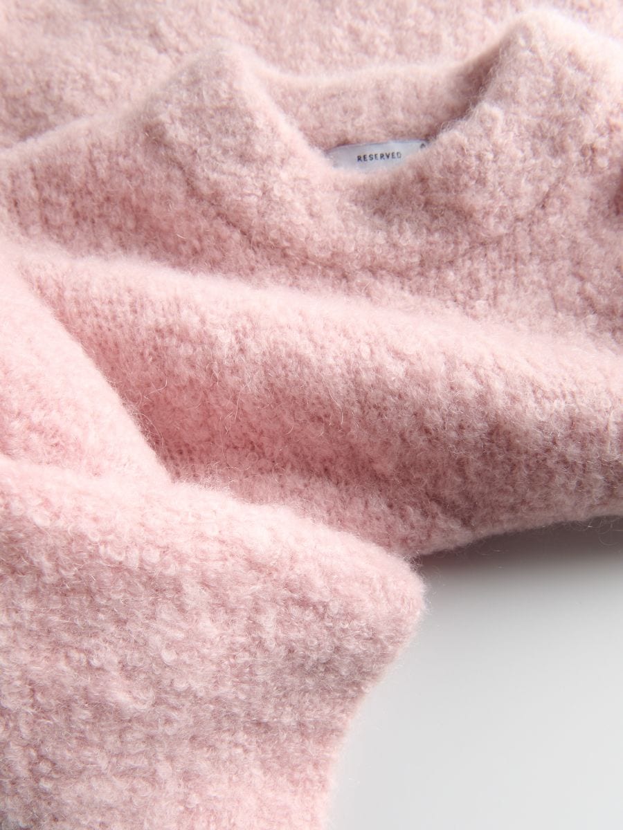 Sweater with wool and mohair   - rose - RESERVED - 2