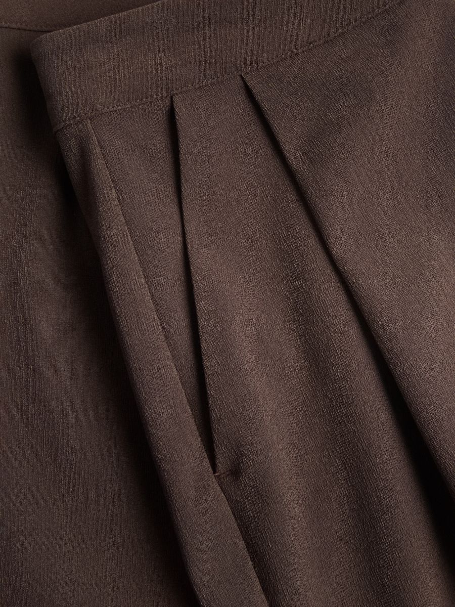 Pleated shorts - brown - RESERVED - 6