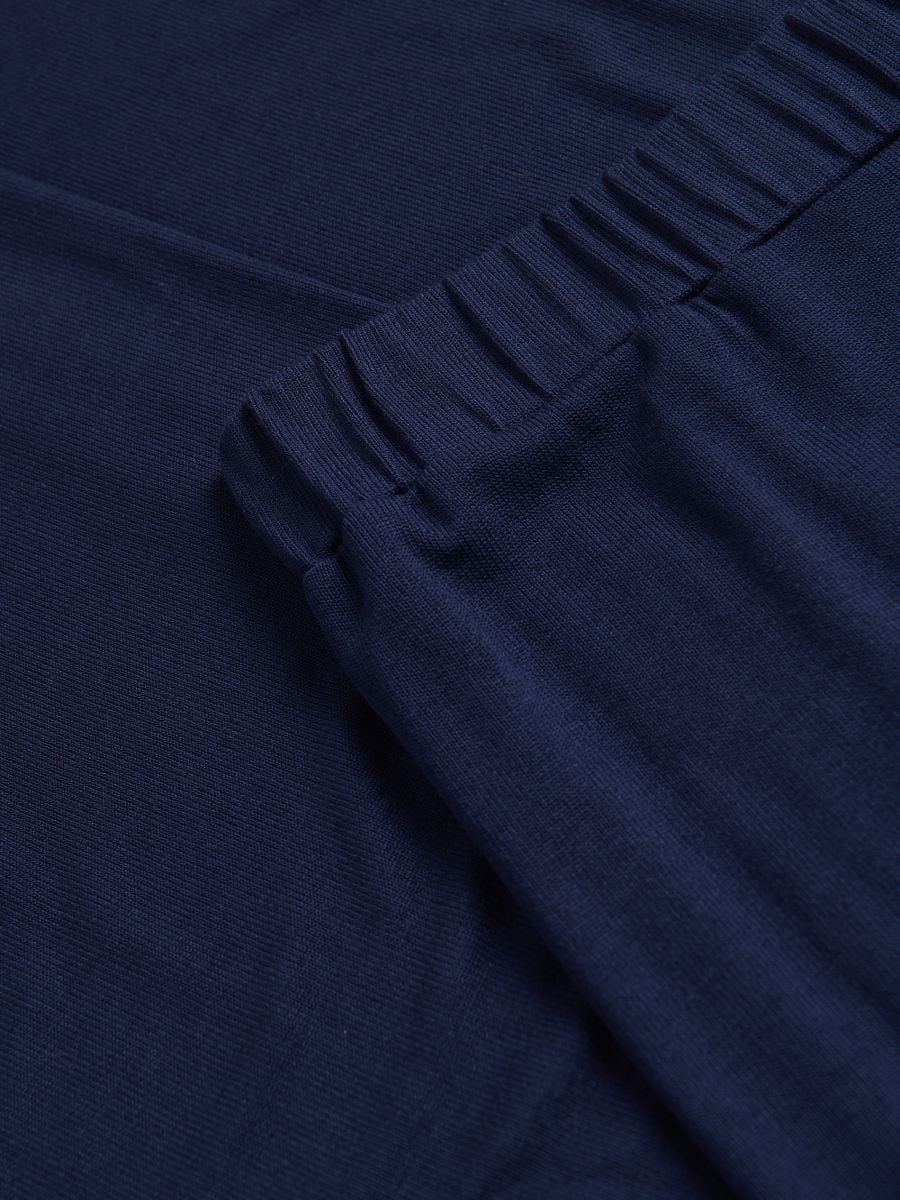 Loose trousers with viscose - navy - RESERVED - 5