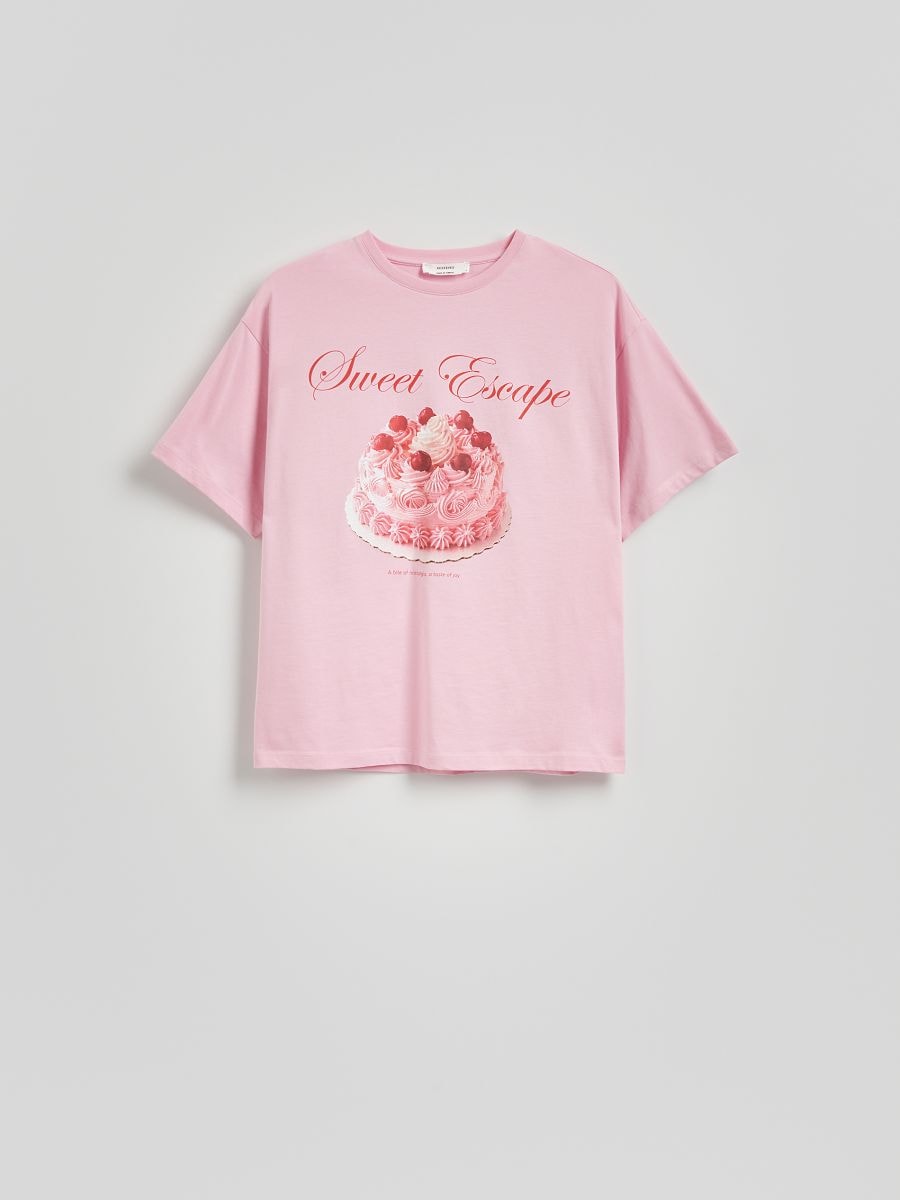 T-shirt with print - pastel pink - RESERVED - 5