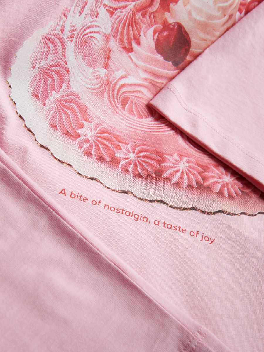 T-shirt with print - pastel pink - RESERVED - 6