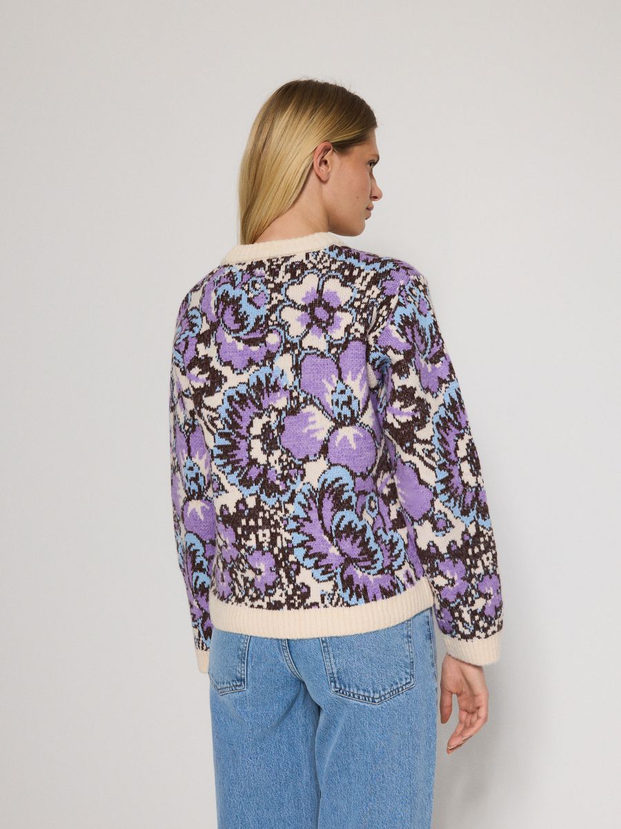 Gemusterter Pullover - bunt - RESERVED - 4