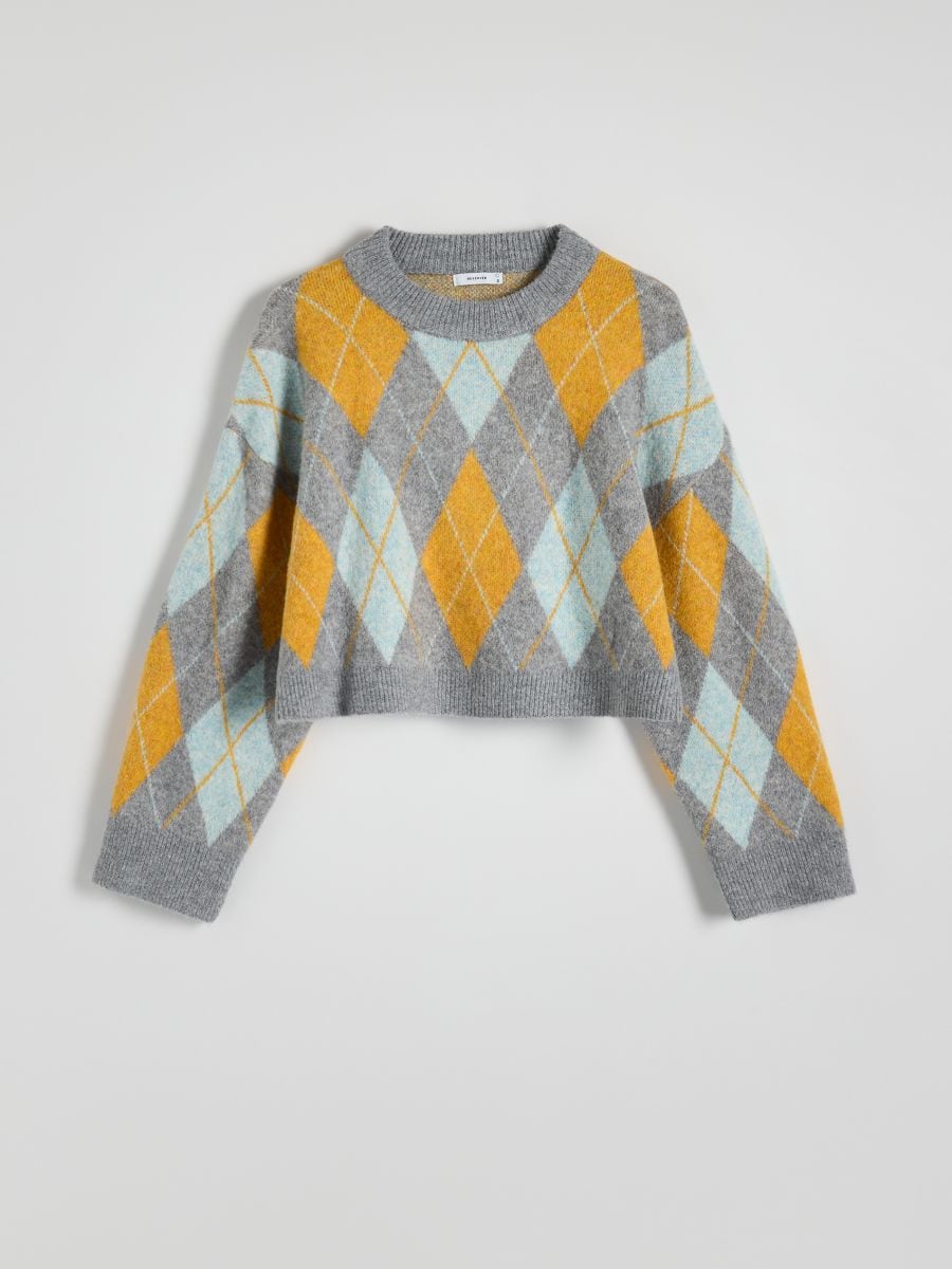 Sweter w romby - wielobarwny - RESERVED - 4
