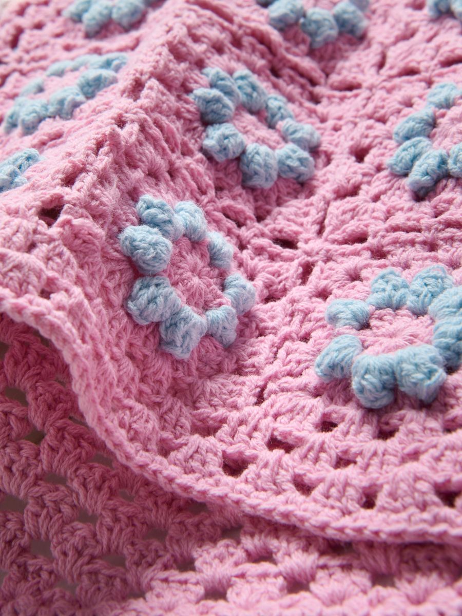 Dzianinowy top na ramiączkach Kolor różowy - RESERVED