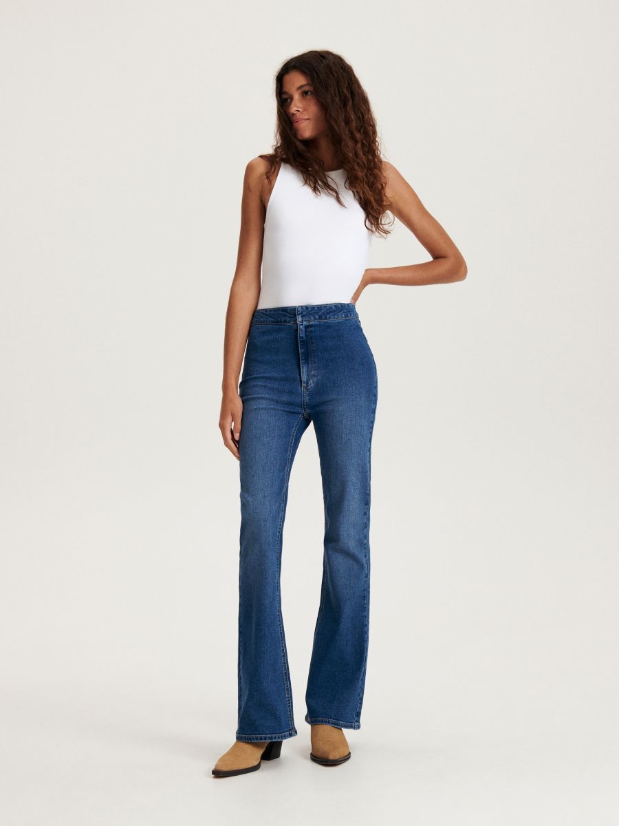 Jeans skinny flare - AZUL - RESERVED