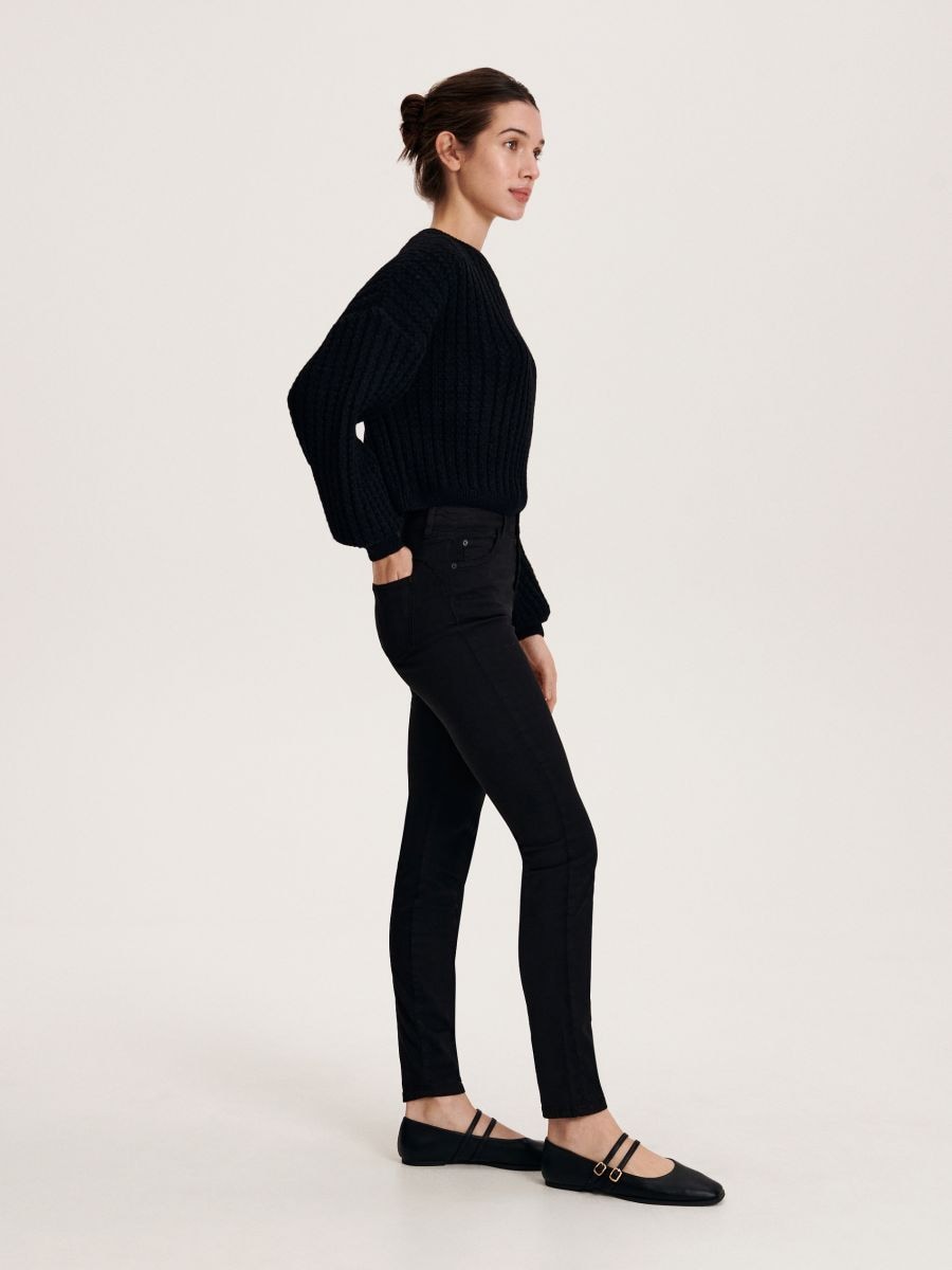 Slim push up jeans - black - RESERVED - 5
