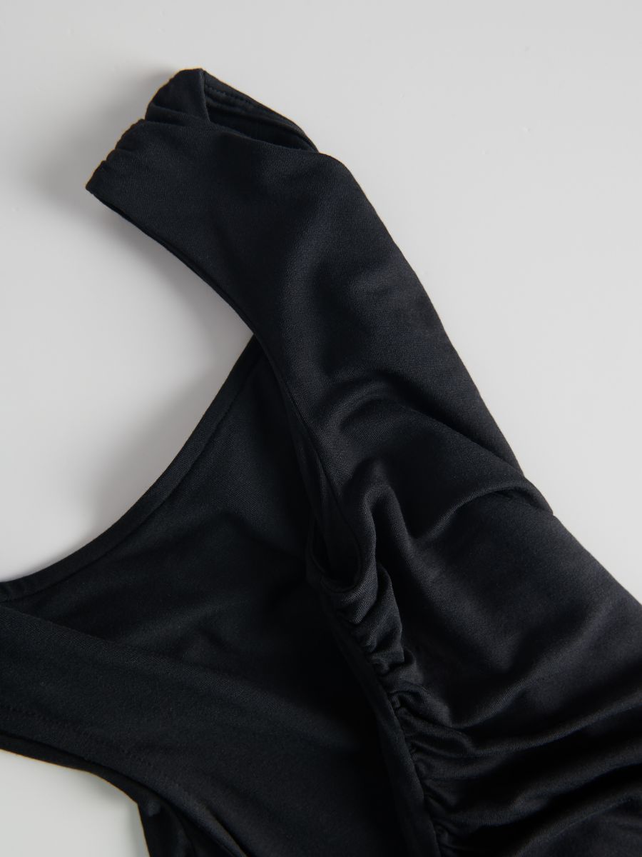 Shirred top - black - RESERVED - 7