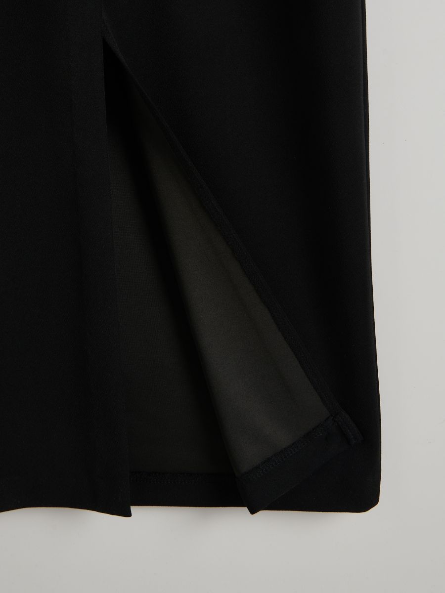 Midi dress with split - black - RESERVED - 5