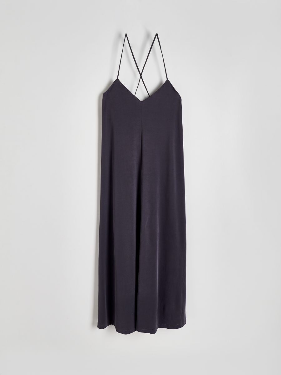 LADIES` DRESS - tamno siva - RESERVED - 5