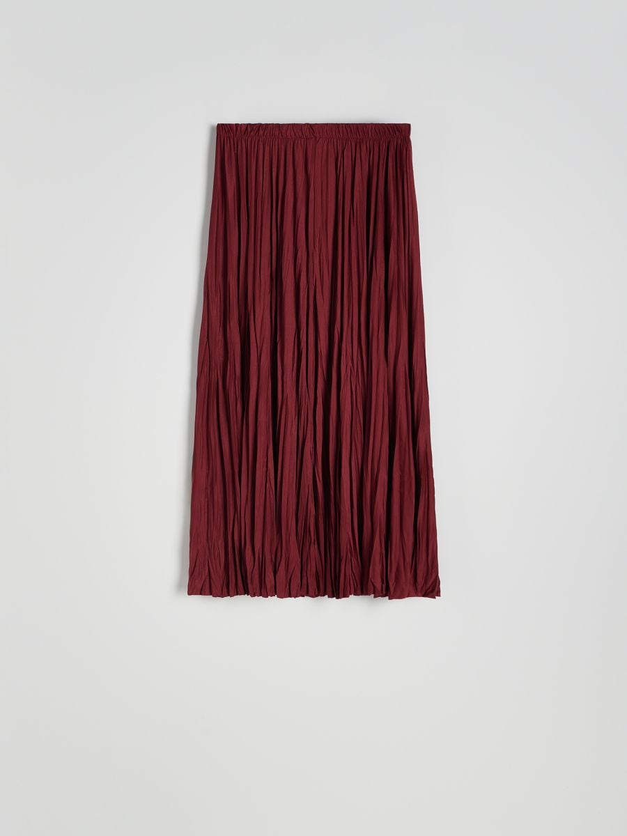 Midi skirt - maroon - RESERVED - 4