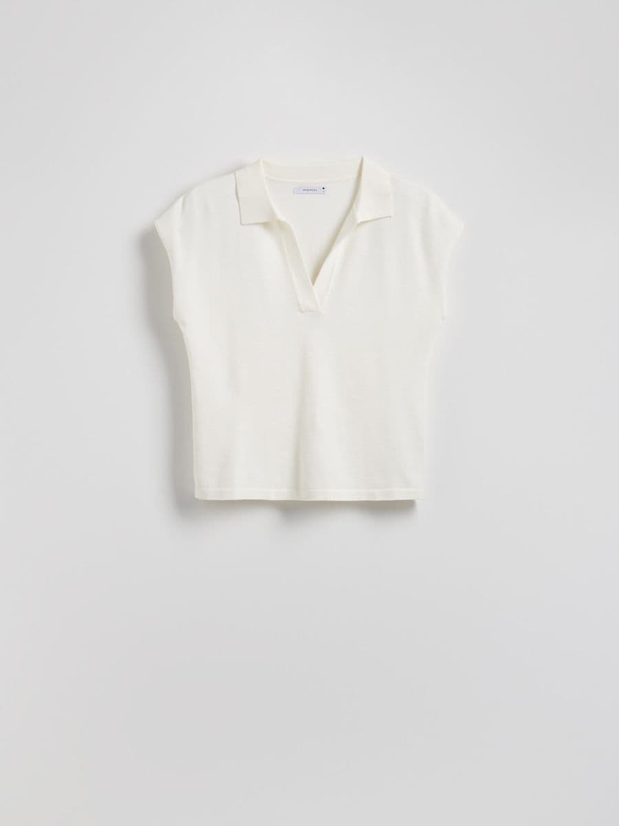 LADIES` BLOUSE - cream - RESERVED - 5
