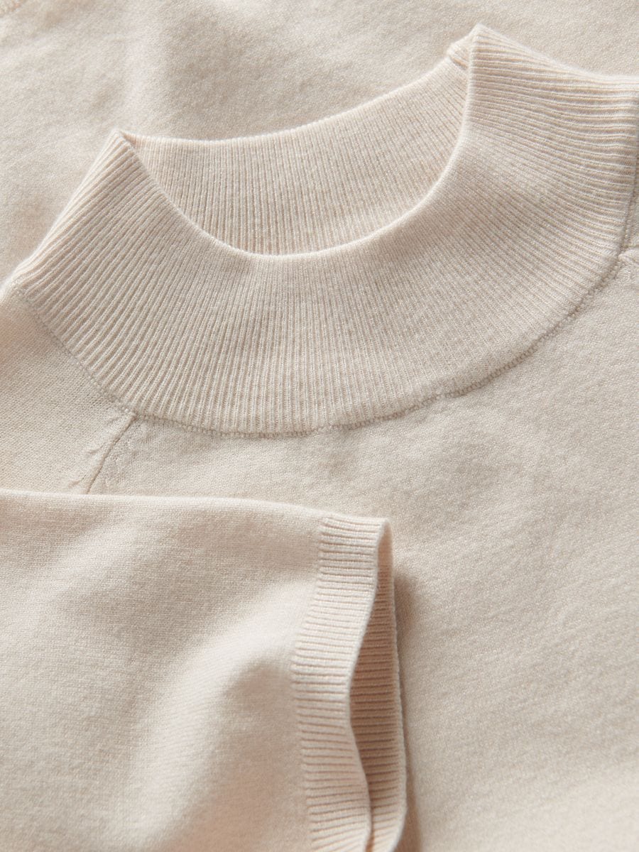 Sweater with viscose blend - nude - RESERVED - 7