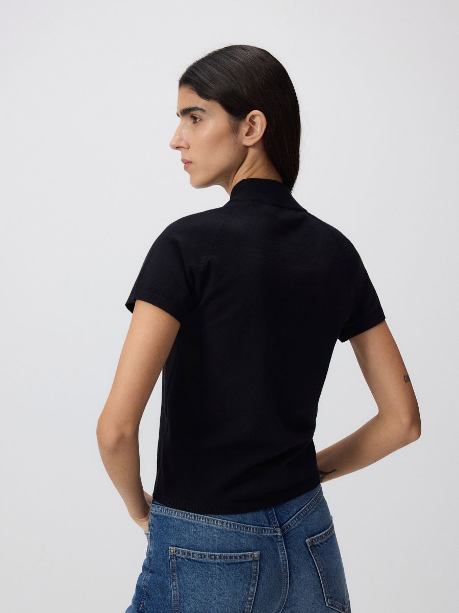 Sweater with viscose blend - black - RESERVED - 6