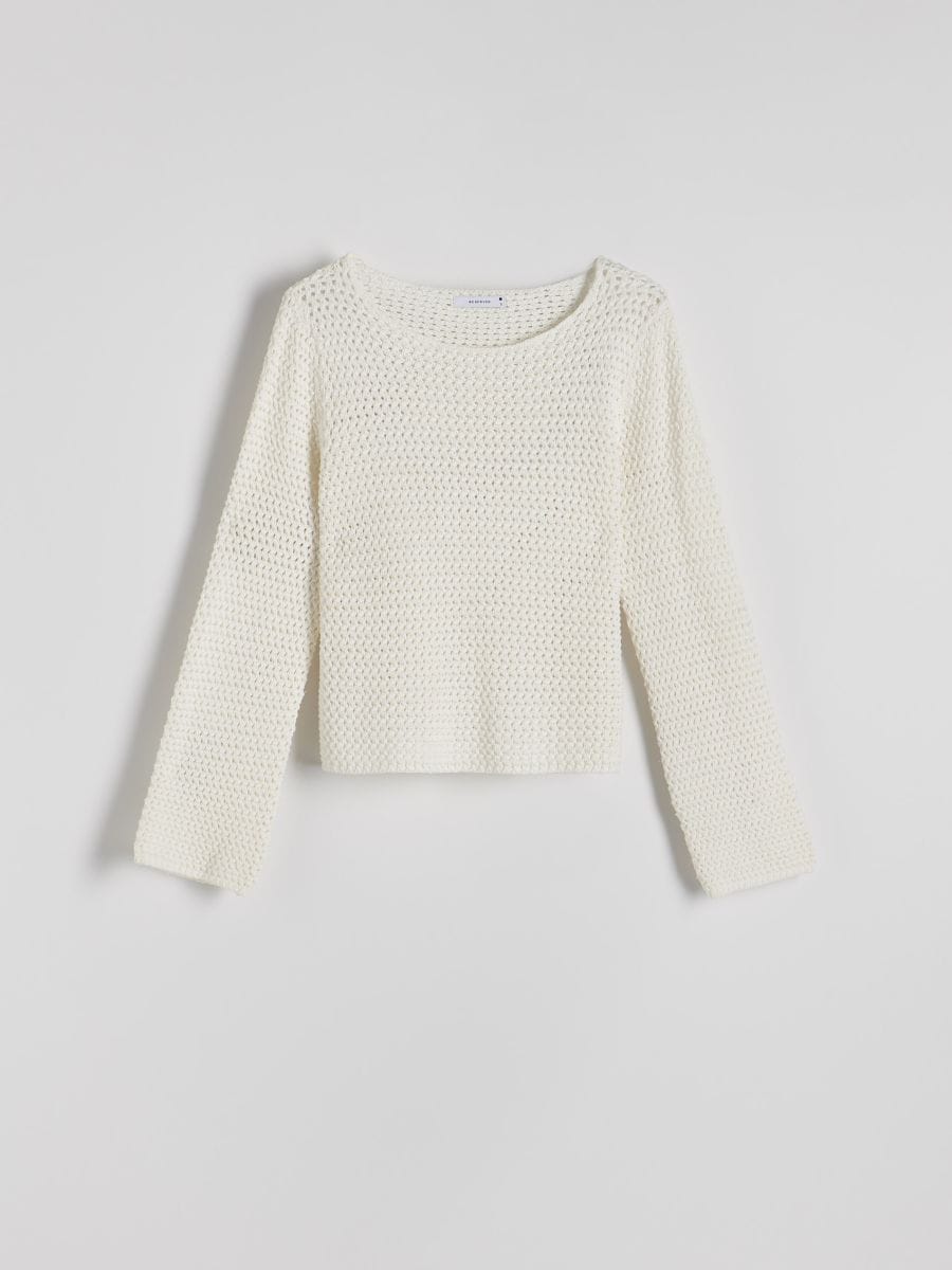 Openwork jumper - cream - RESERVED - 6