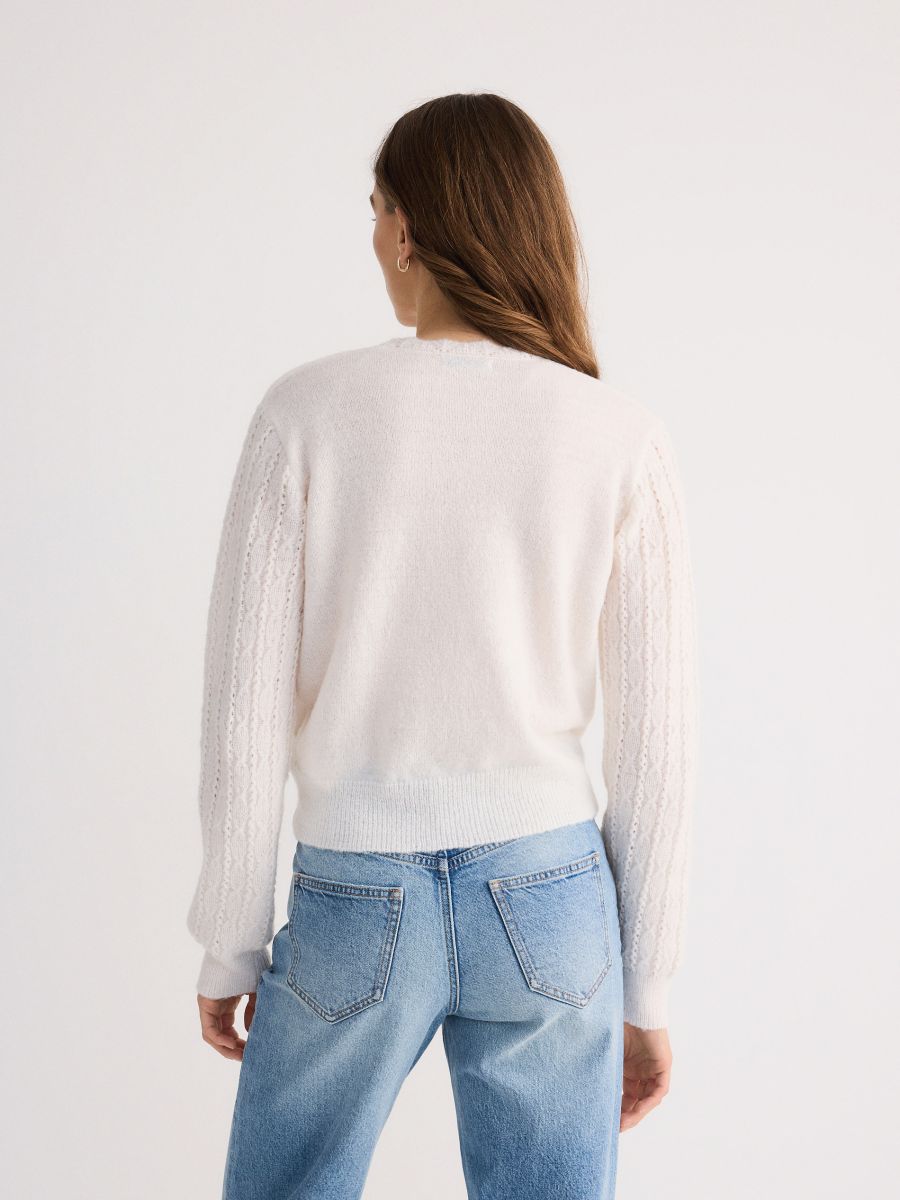 Wrap sweater - nude - RESERVED - 3