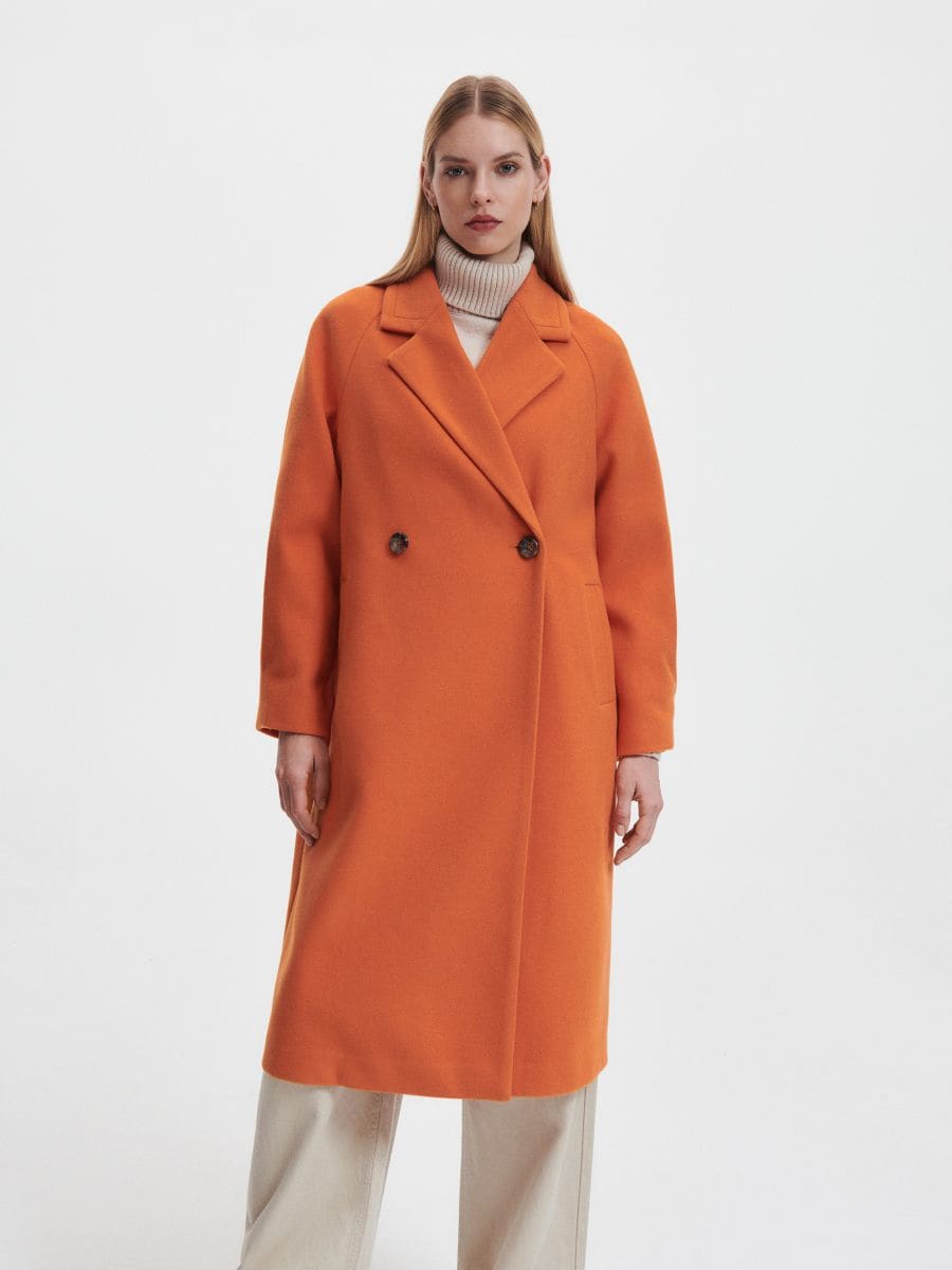 Coat with belt - copper - RESERVED - 3