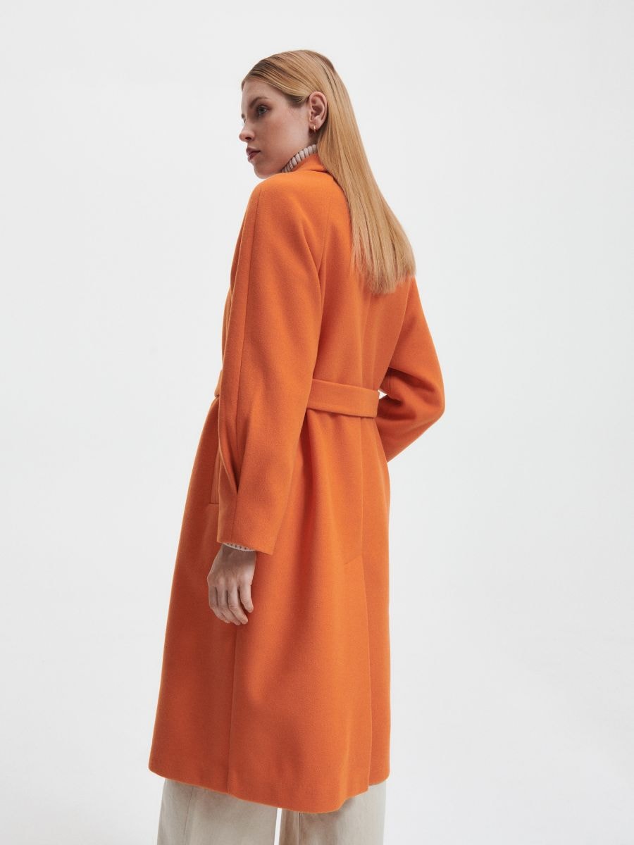 Coat with belt - copper - RESERVED - 5