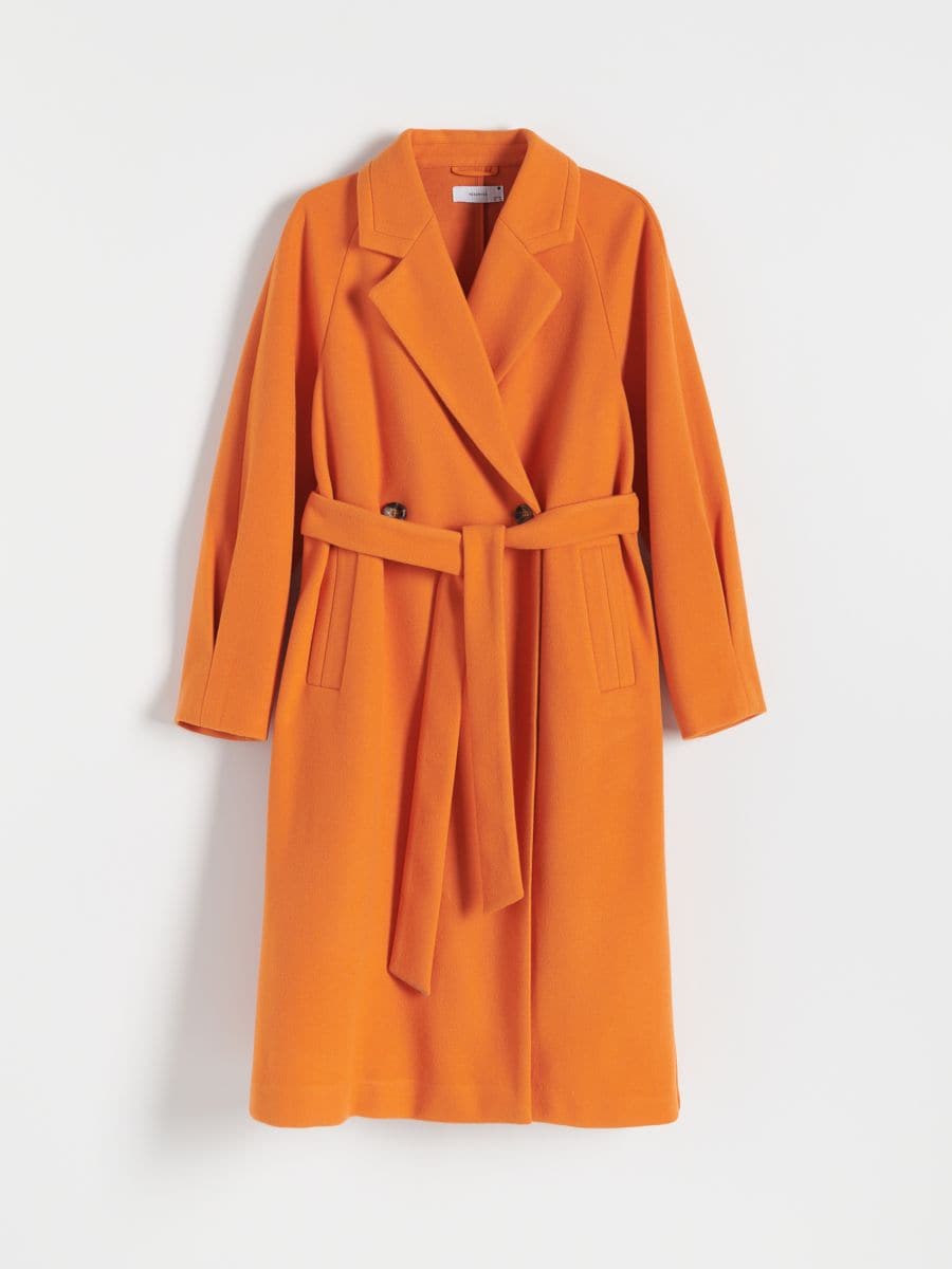 Coat with belt - copper - RESERVED - 6
