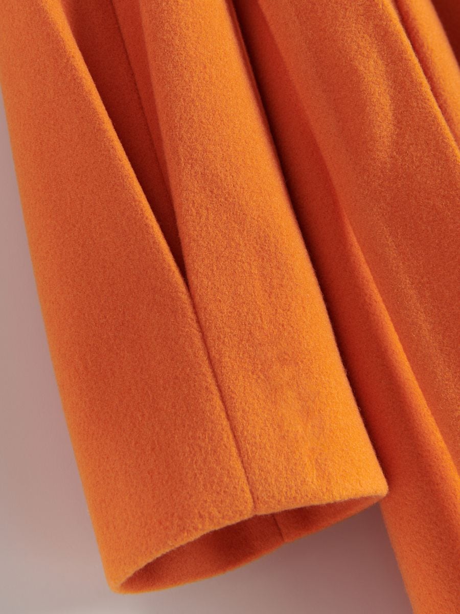 Coat with belt - copper - RESERVED - 7