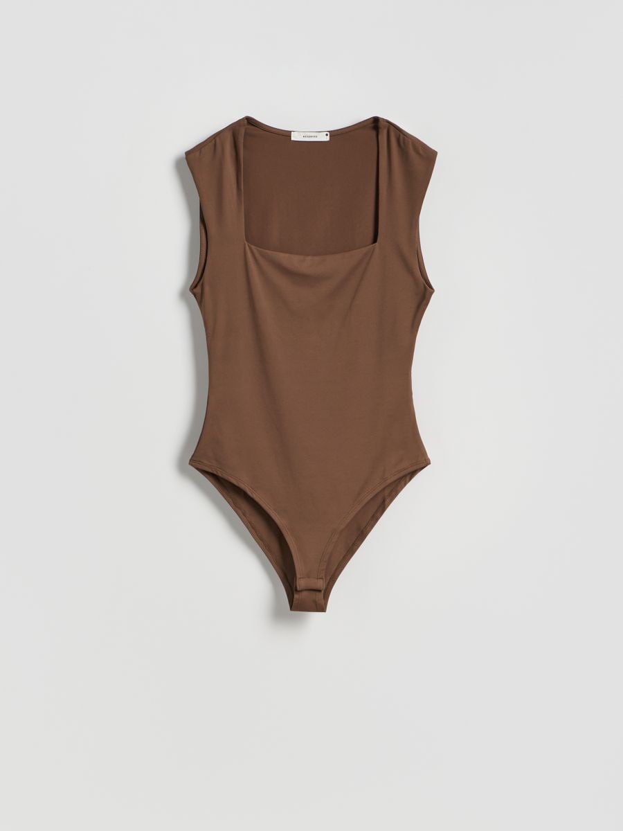 Square neck body - dark brown - RESERVED