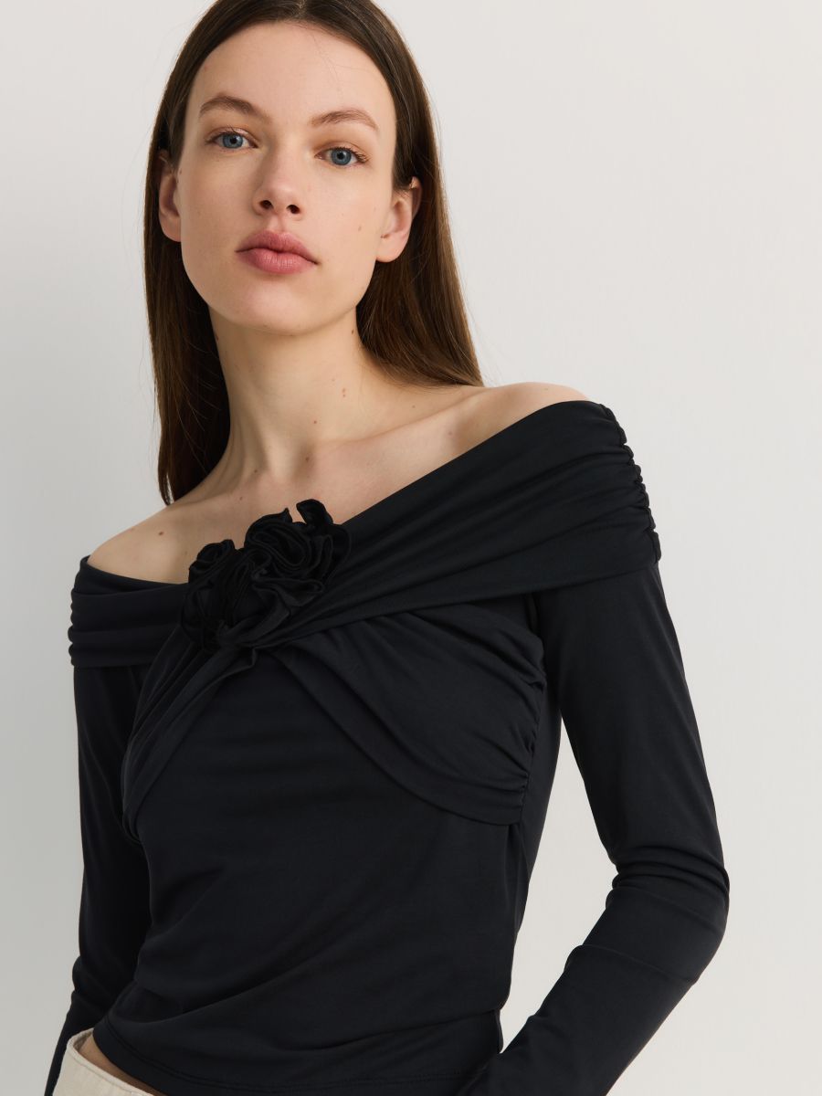 LADIES` BLOUSE - black - RESERVED