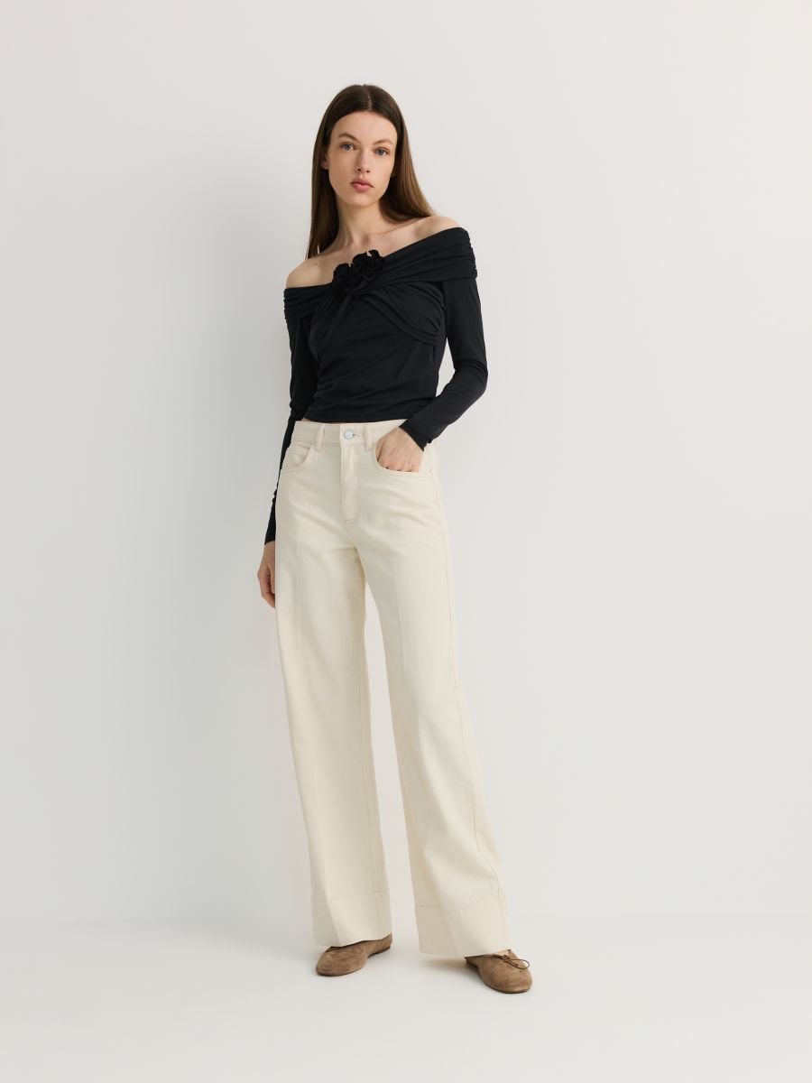 トップス reward if found HOPE RED LONG T HOPE RED STRIPPED LONG LONG SLEEVE TOP – REWARD if FOUND