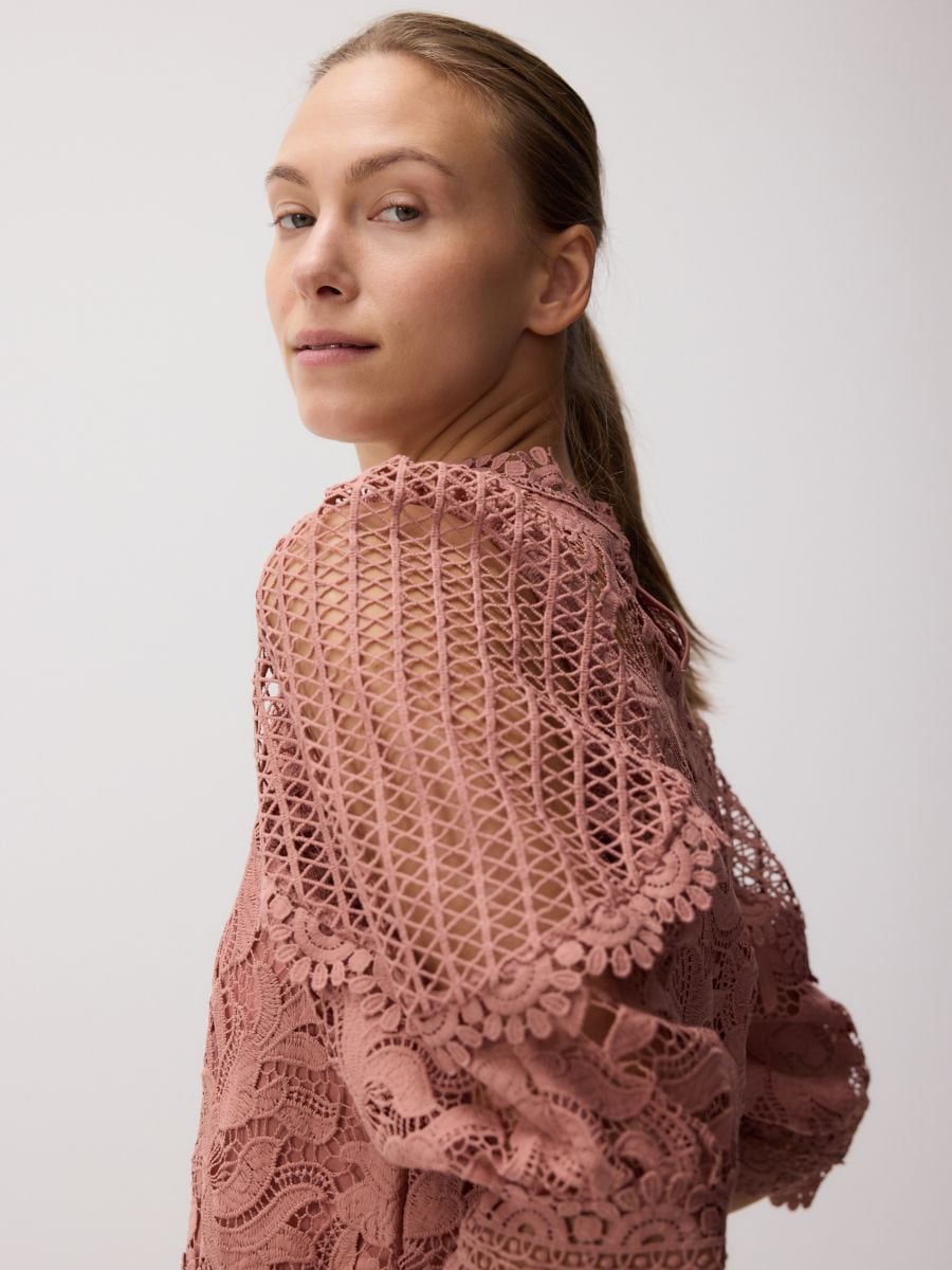Openwork top - dusty rose - RESERVED - 4