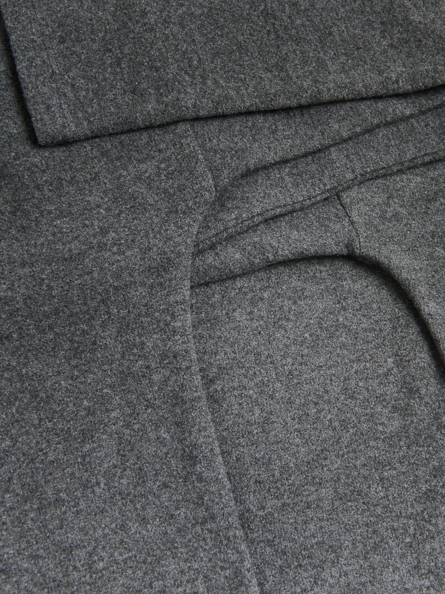 Jersey blouse with turtle neck - dark grey - RESERVED - 7