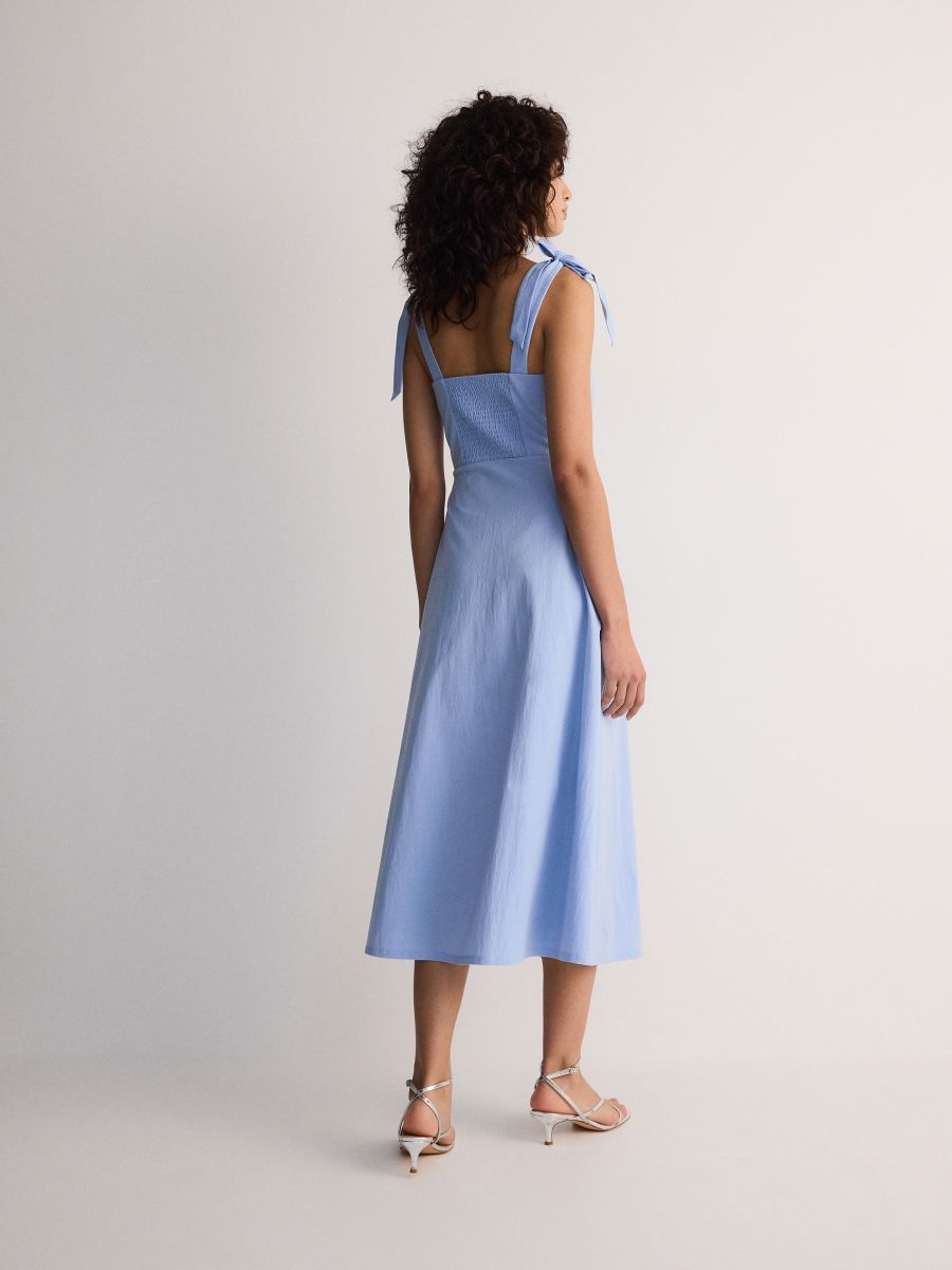 Rochie midi - albastru-pal - RESERVED - 4
