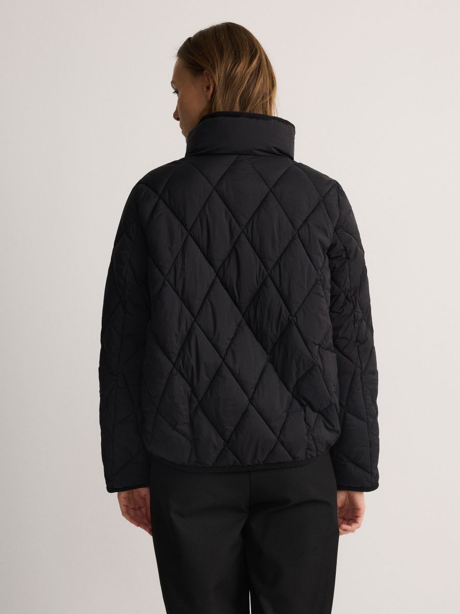 Padded jacket with collar - black - RESERVED - 5