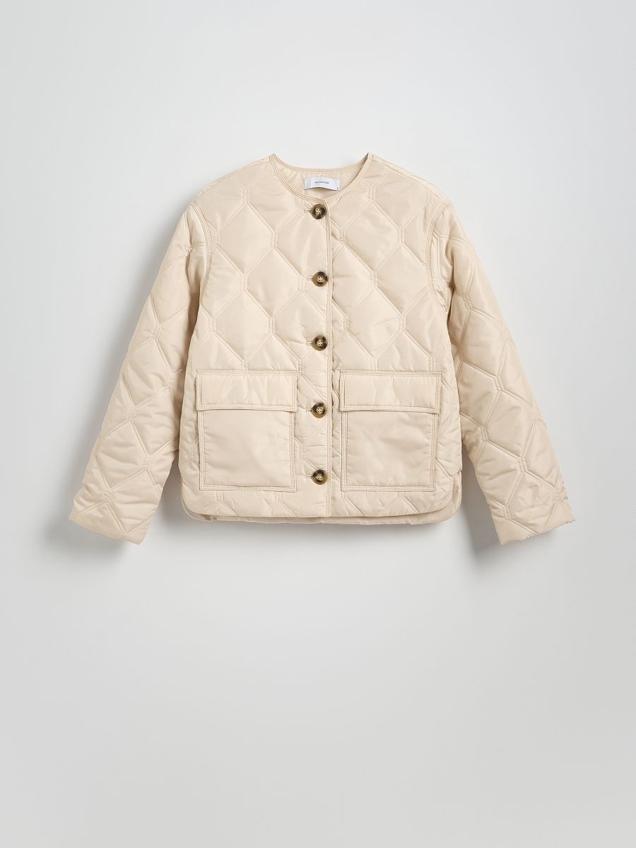 Oversized padded jacket - nude - RESERVED - 5