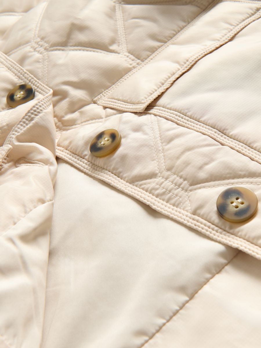 Oversized padded jacket - nude - RESERVED - 6