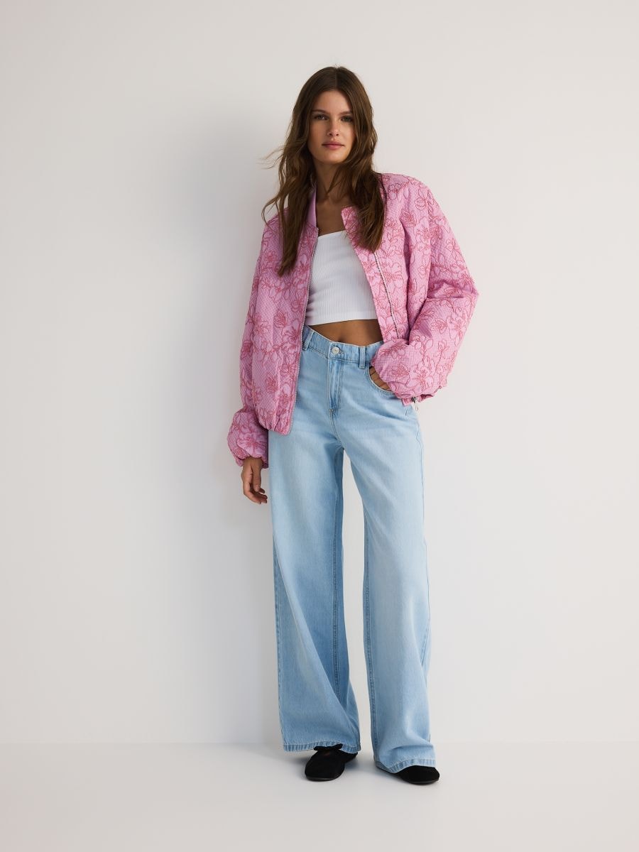 LADIES` OUTER JACKET - pink - RESERVED - 3