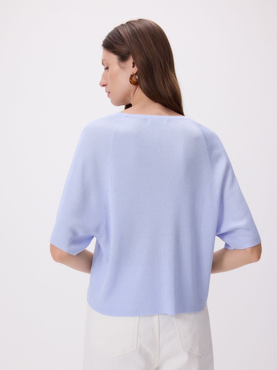 Viscose blend top - pale blue - RESERVED - 2