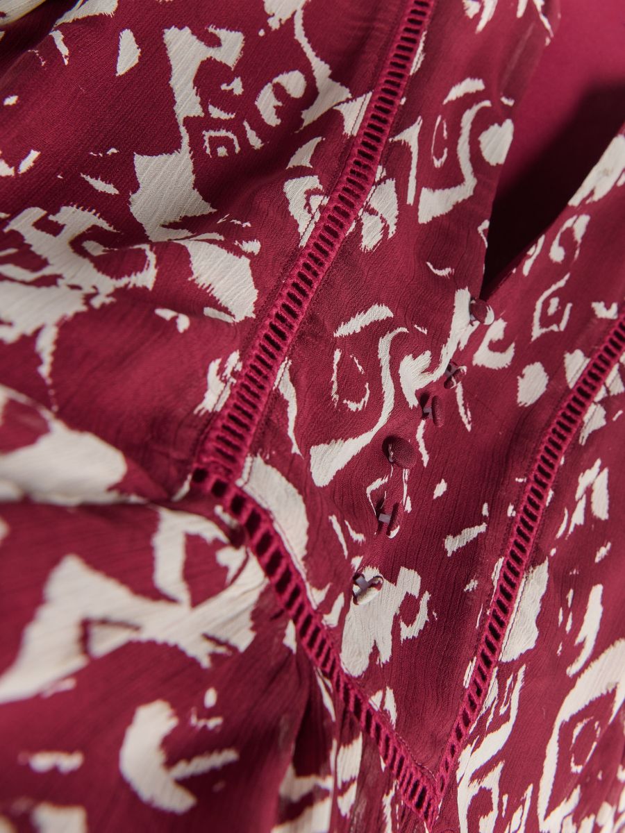 Mini-robe à motif - maroon - RESERVED - 8