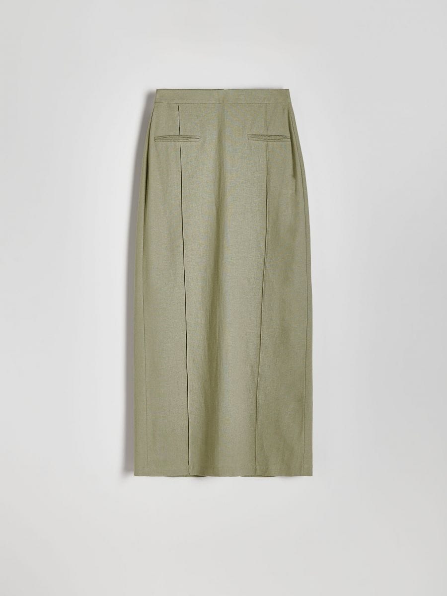 Midi skirt - green - RESERVED