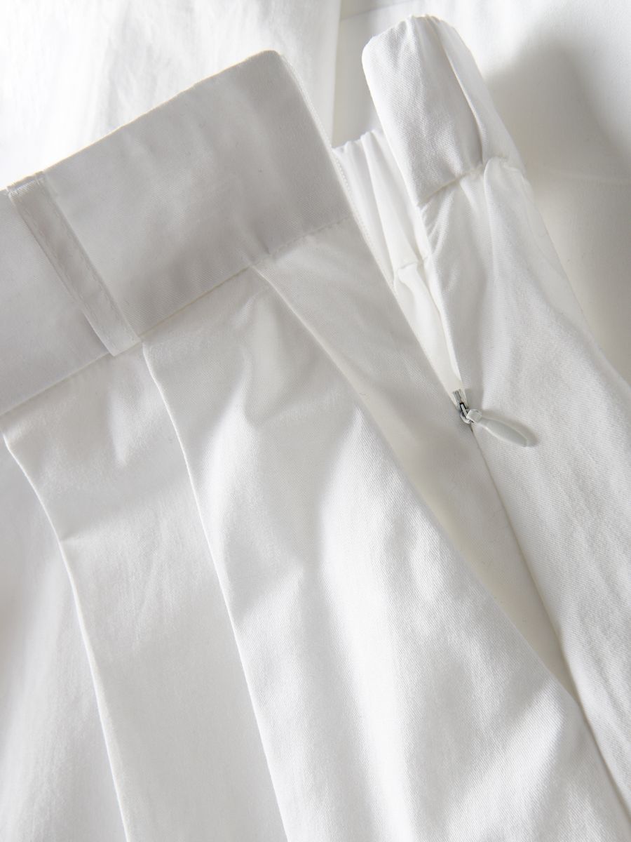 Flared midi skirt - white - RESERVED - 5